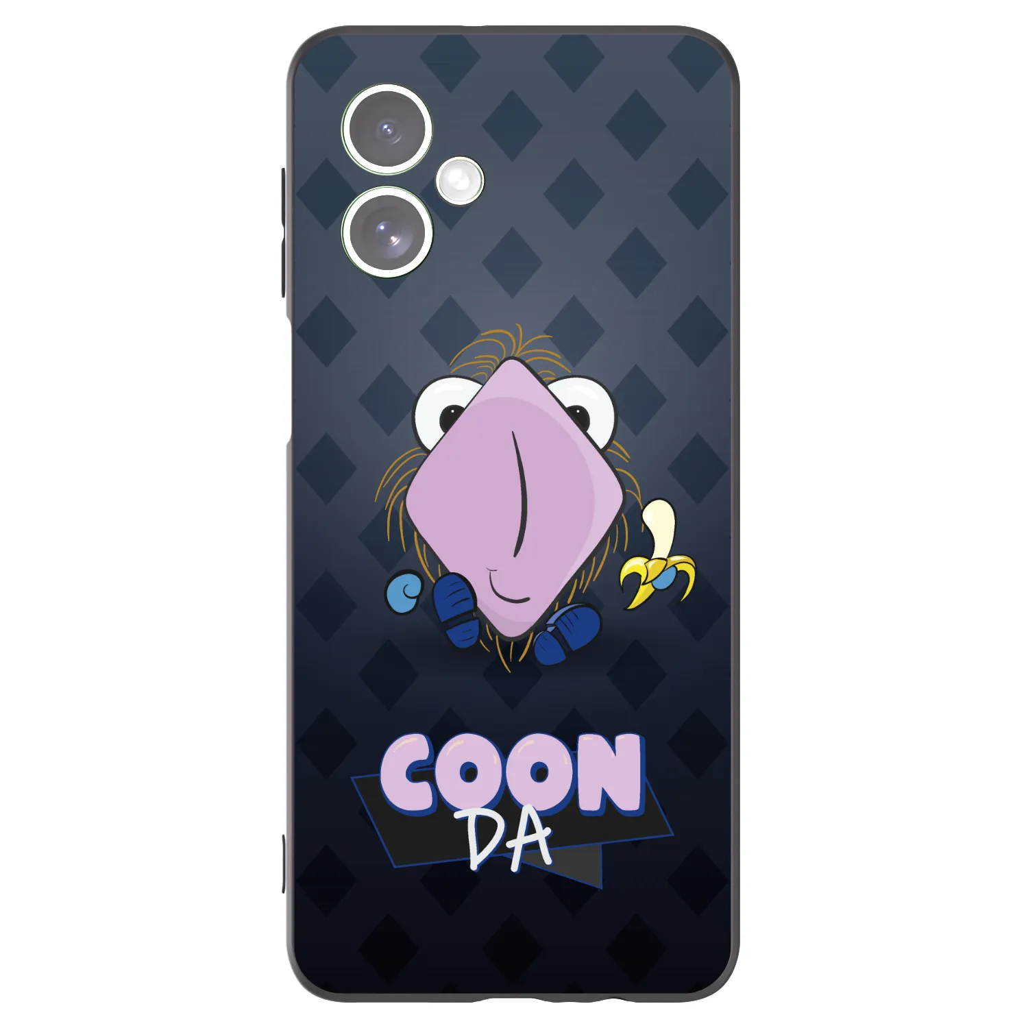 Picasee silikonový černý obal pro Motorola Moto G54 5G - COONDA chlupatka - tmavá