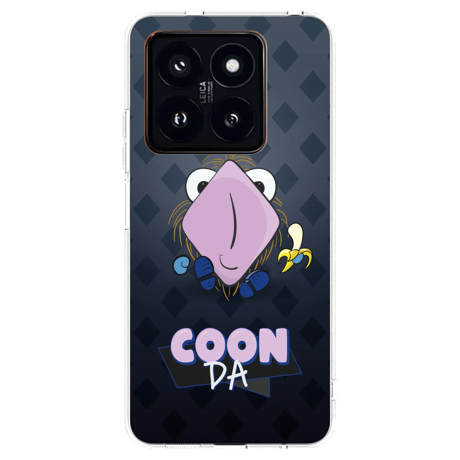 Picasee silikonový průhledný obal pro Xiaomi 14 Pro - COONDA chlupatka - tmavá