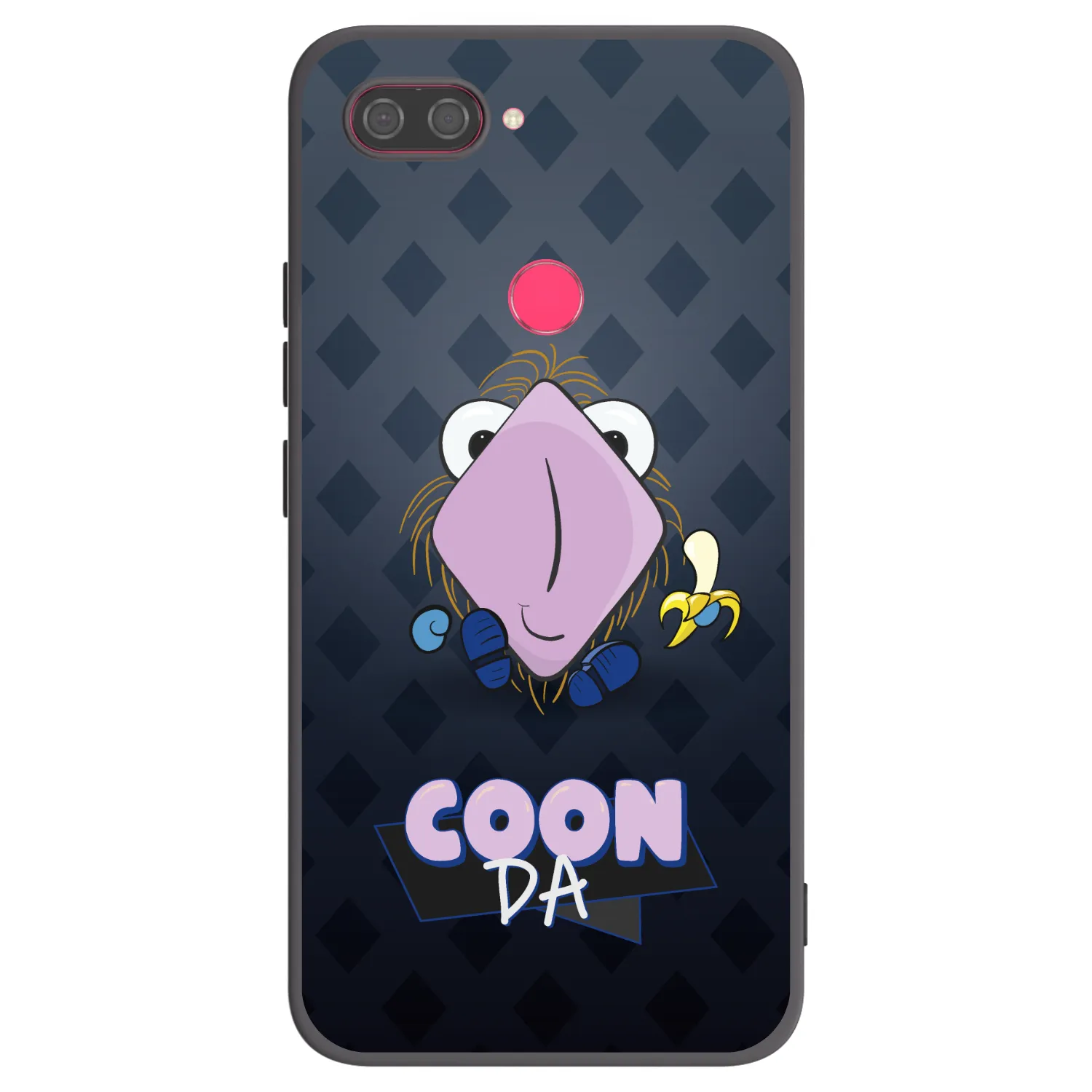Picasee silikonový černý obal pro Xiaomi Mi 8 Lite - COONDA chlupatka - tmavá