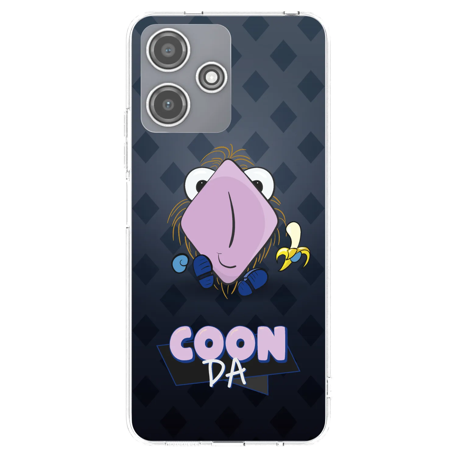 Picasee silikonový průhledný obal pro Xiaomi Redmi 12 5G - COONDA chlupatka - tmavá