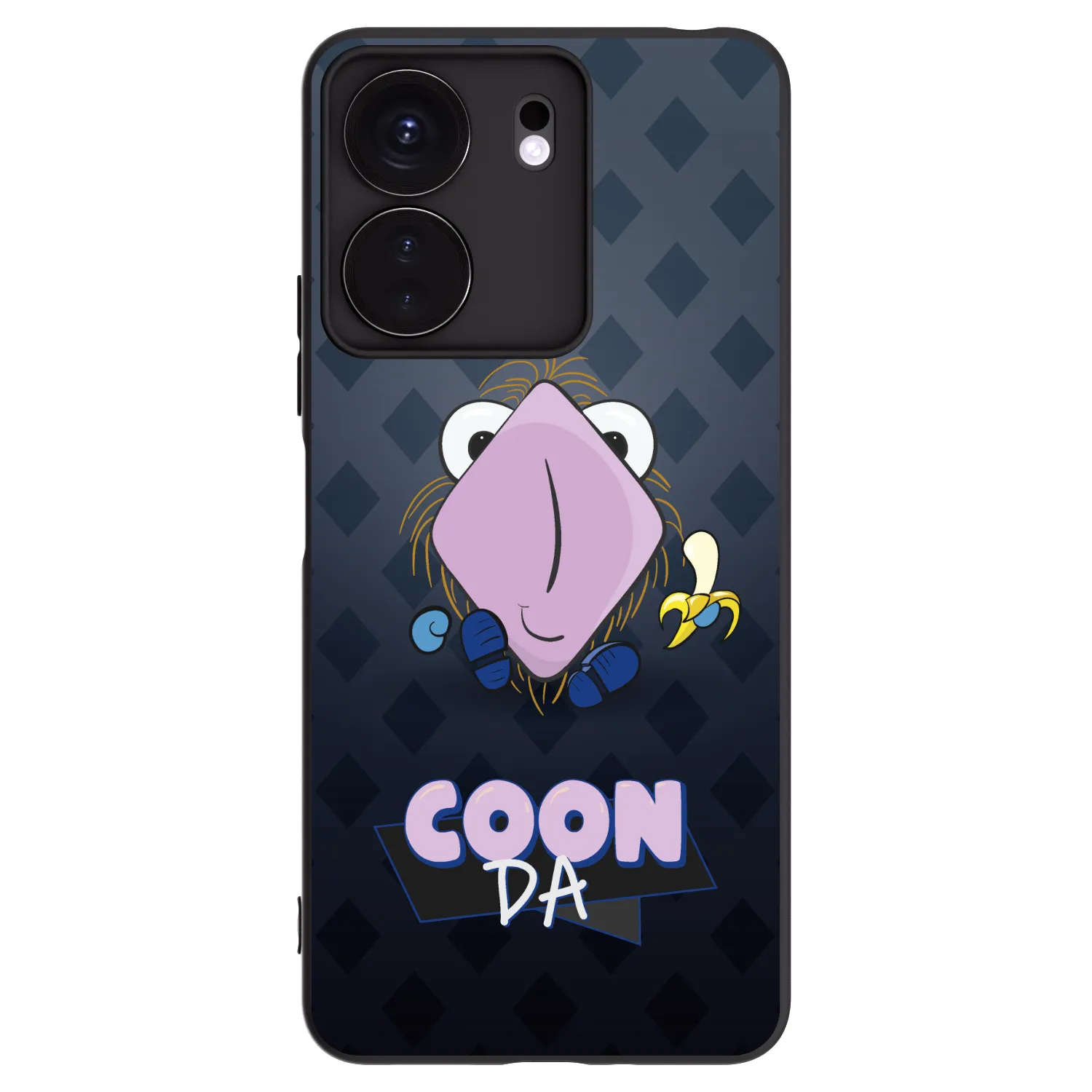 Picasee silikonový černý obal pro Xiaomi Redmi 13C 4G - COONDA chlupatka - tmavá
