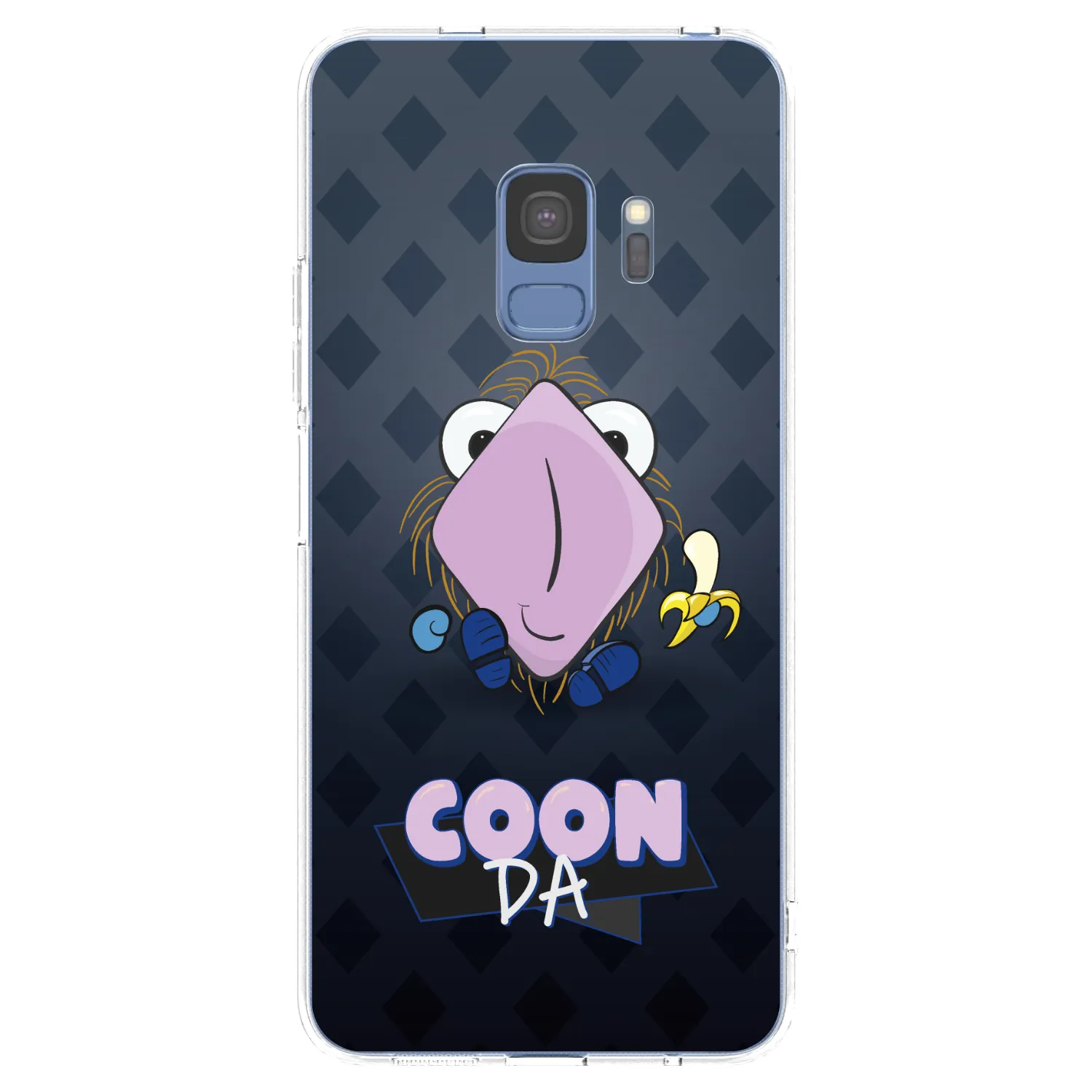 Picasee silikonový průhledný obal pro Samsung Galaxy S9 G960F - COONDA chlupatka - tmavá