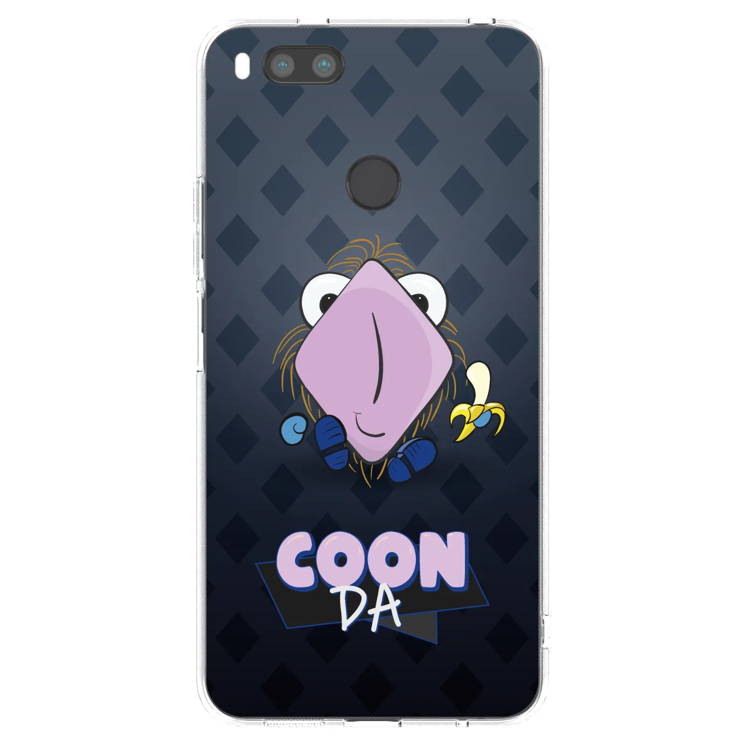 Picasee silikonový průhledný obal pro Xiaomi Mi A1 Global - COONDA chlupatka - tmavá