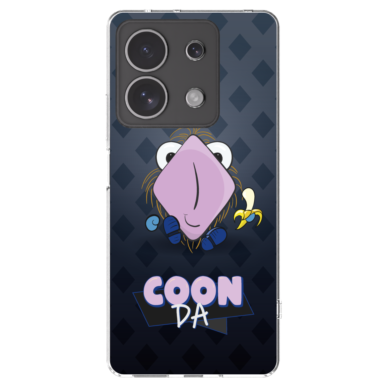 Picasee silikonový průhledný obal pro Xiaomi Redmi Note 13 4G - COONDA chlupatka - tmavá