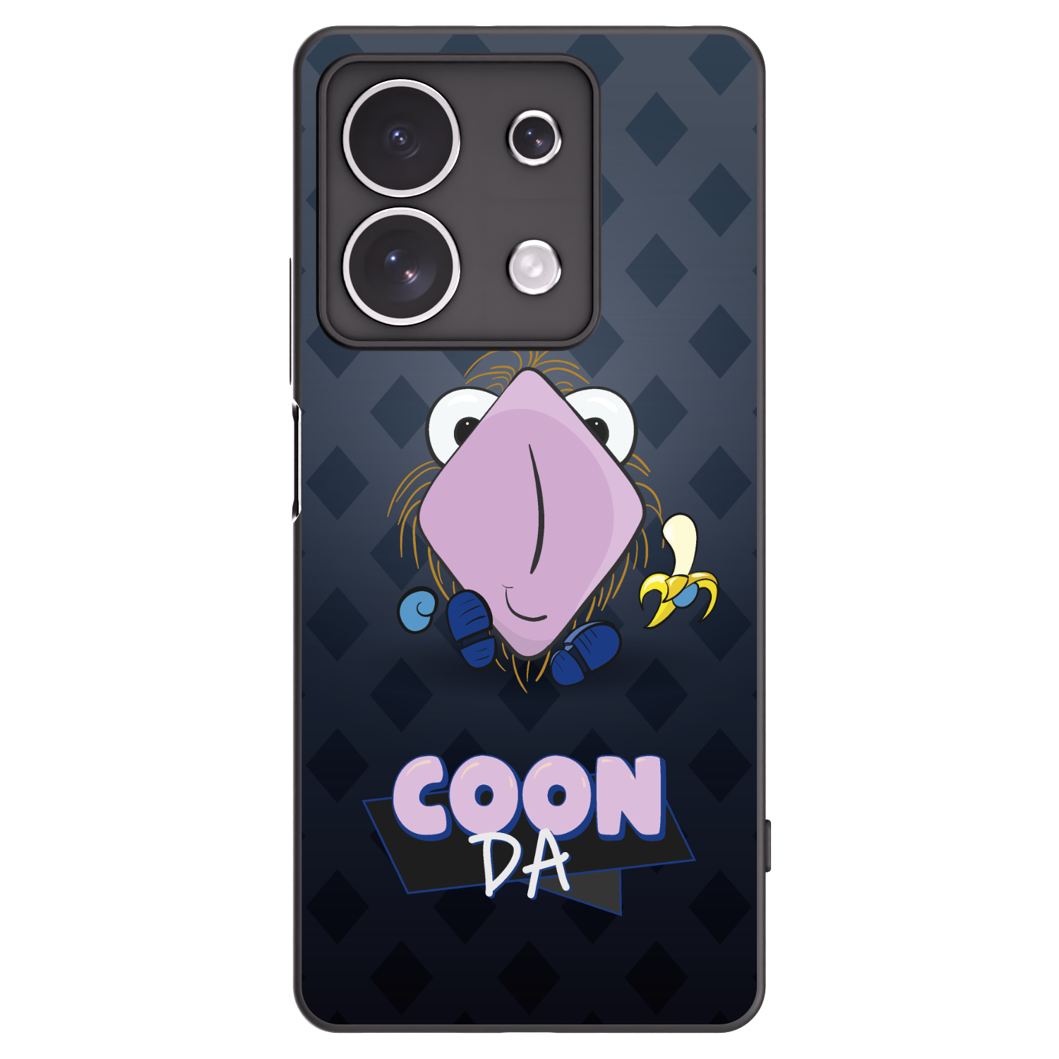 Picasee silikonový černý obal pro Xiaomi Redmi Note 13 4G - COONDA chlupatka - tmavá