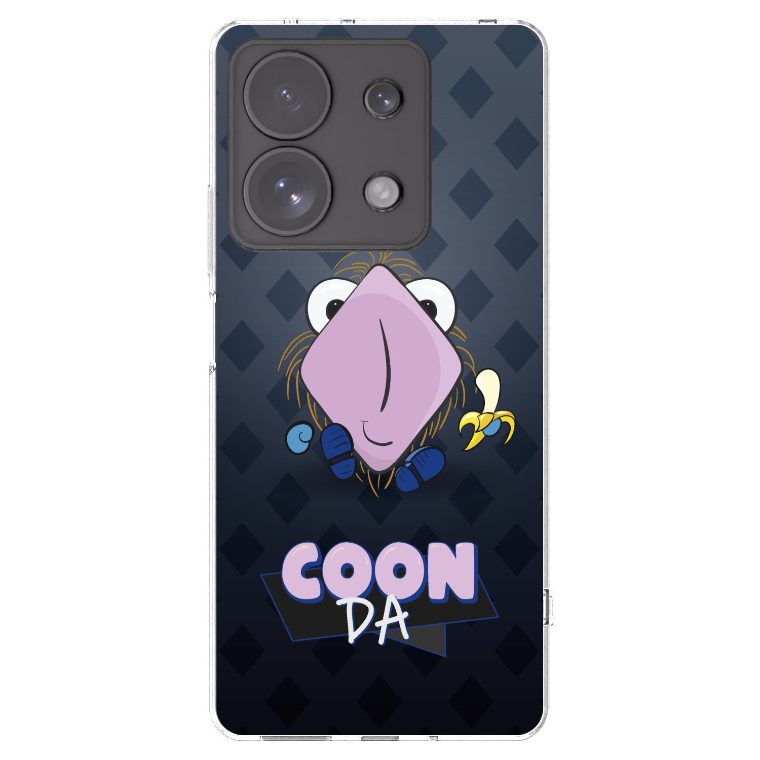 Picasee silikonový průhledný obal pro Xiaomi Redmi Note 13 Pro 4G - COONDA chlupatka - tmavá