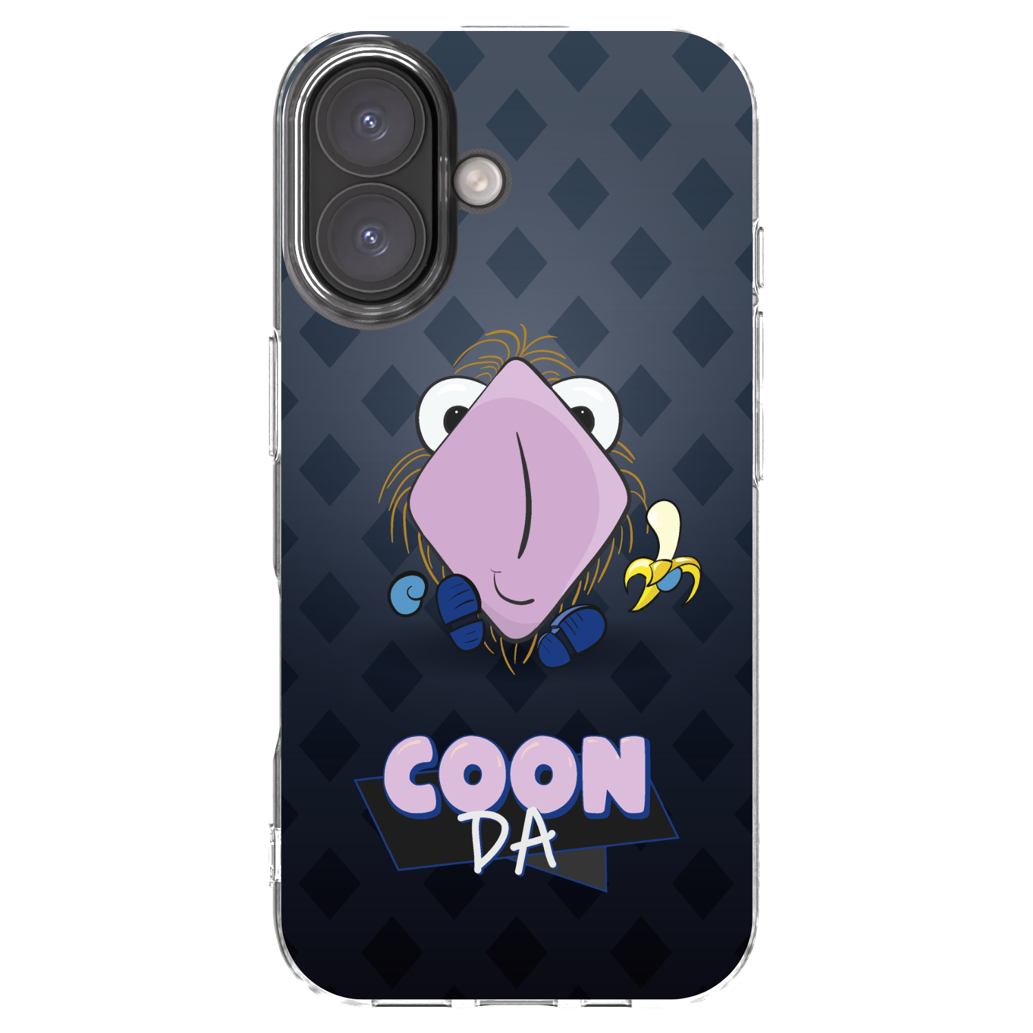 Picasee silikonový průhledný obal pro Apple iPhone 16 - COONDA chlupatka - tmavá