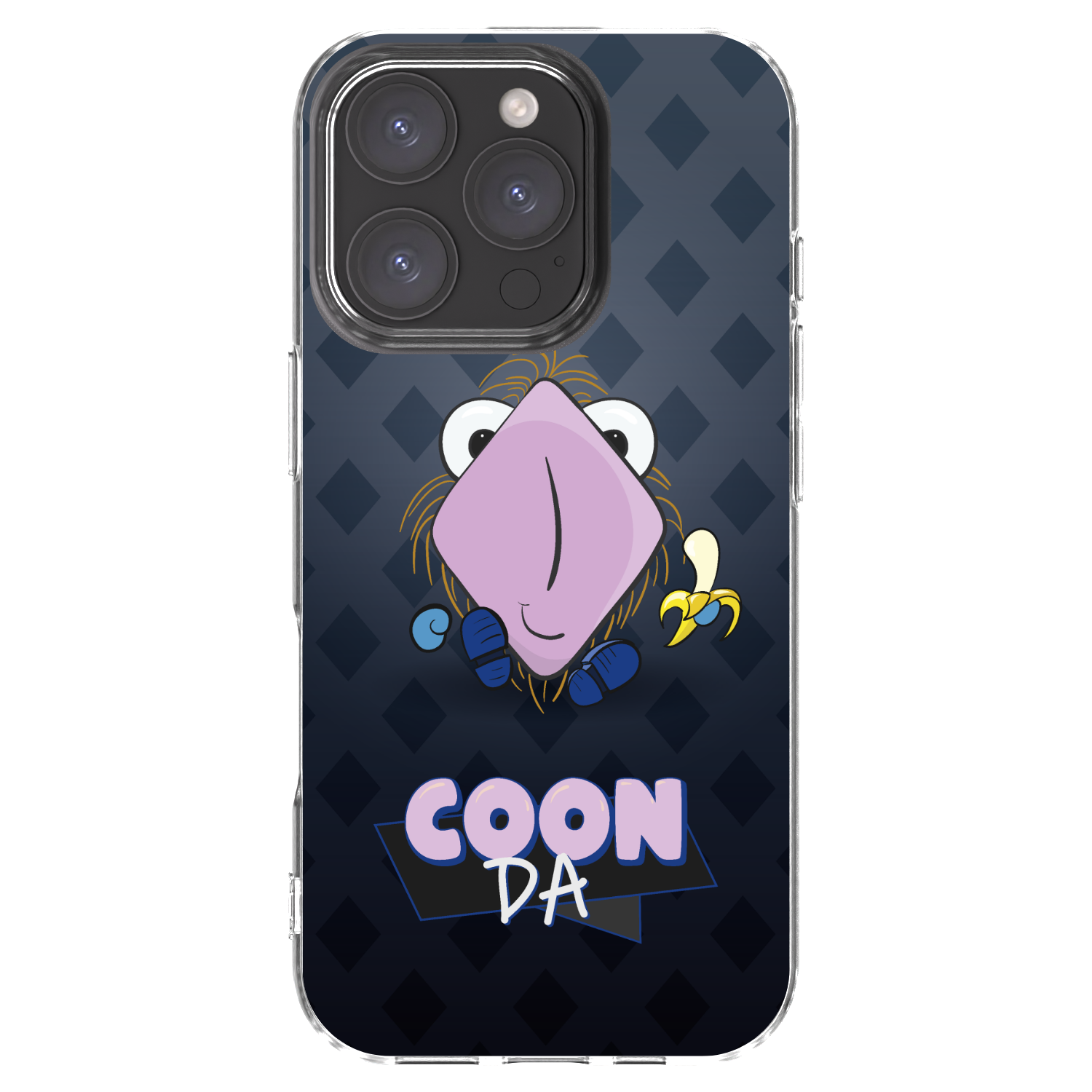 Picasee silikonový průhledný obal pro Apple iPhone 16 Pro - COONDA chlupatka - tmavá