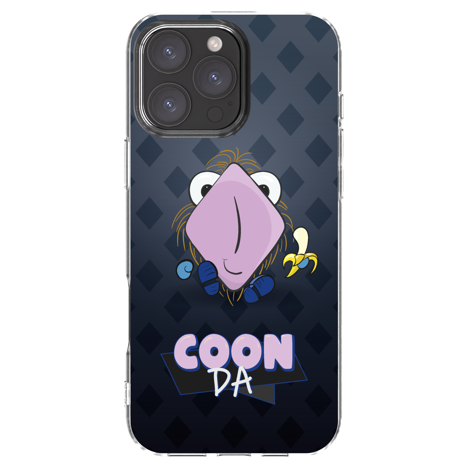 Picasee silikonový průhledný obal pro Apple iPhone 16 Pro Max - COONDA chlupatka - tmavá