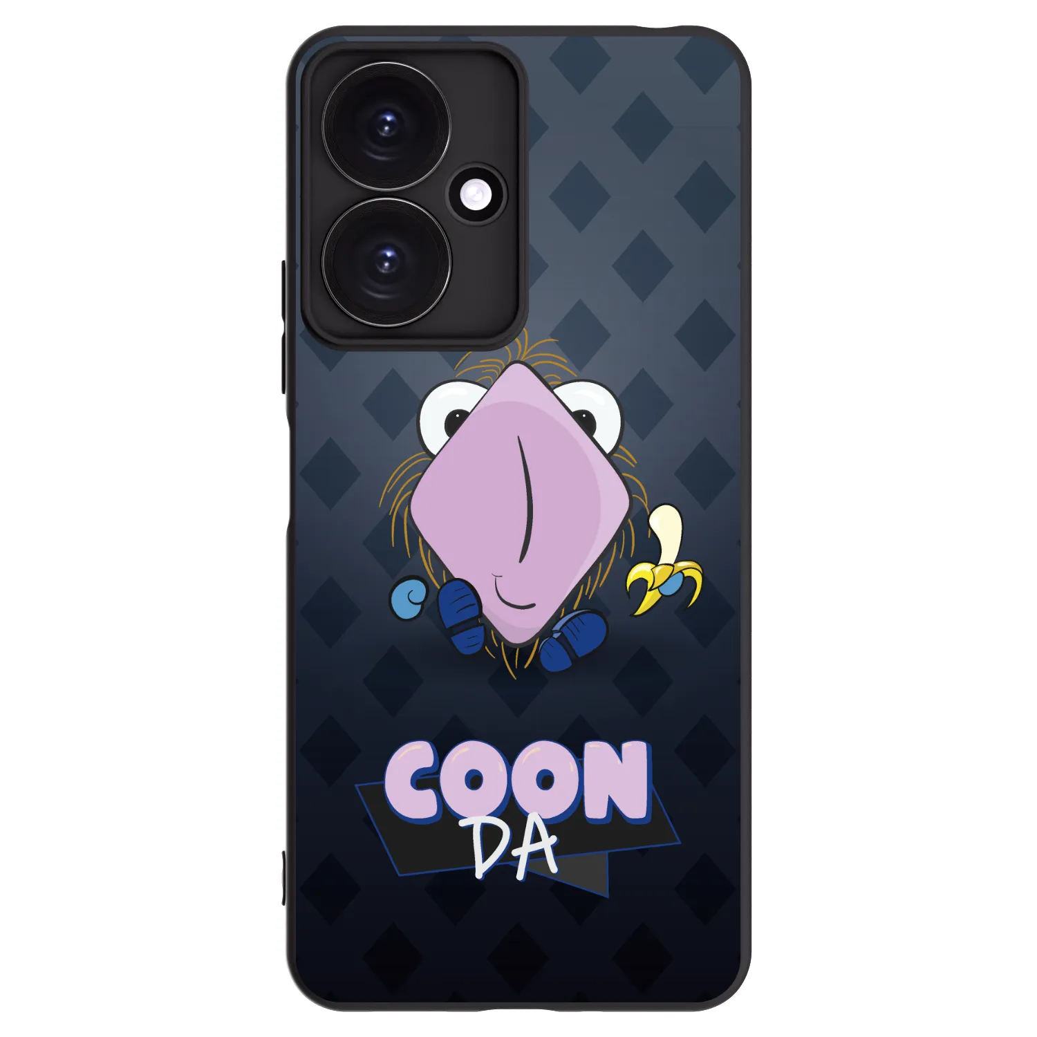 Picasee silikonový černý obal pro Xiaomi Redmi 13C 5G - COONDA chlupatka - tmavá