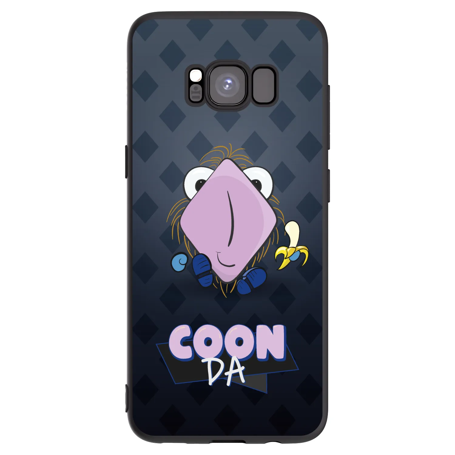 Picasee silikonový černý obal pro Samsung Galaxy S8 G950F - COONDA chlupatka - tmavá