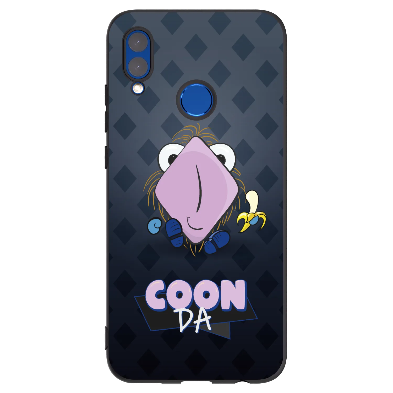 Picasee silikonový černý obal pro Honor 10 Lite - COONDA chlupatka - tmavá