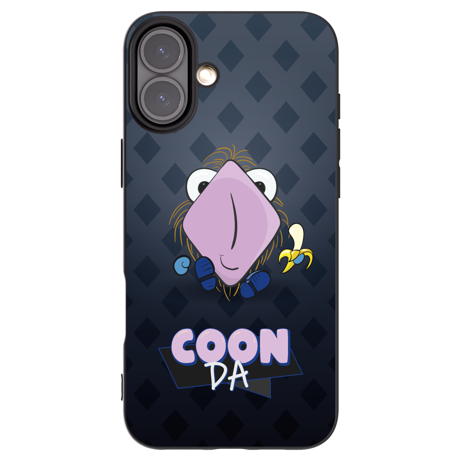 Picasee silikonový černý obal pro Apple iPhone 16 Plus - COONDA chlupatka - tmavá