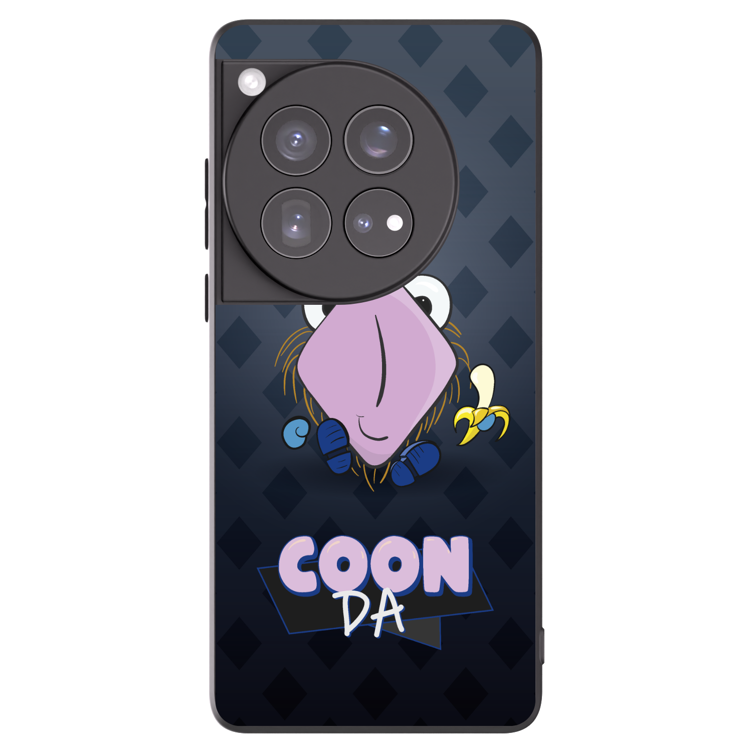 Picasee silikonový černý obal pro OnePlus 12 5G - COONDA chlupatka - tmavá