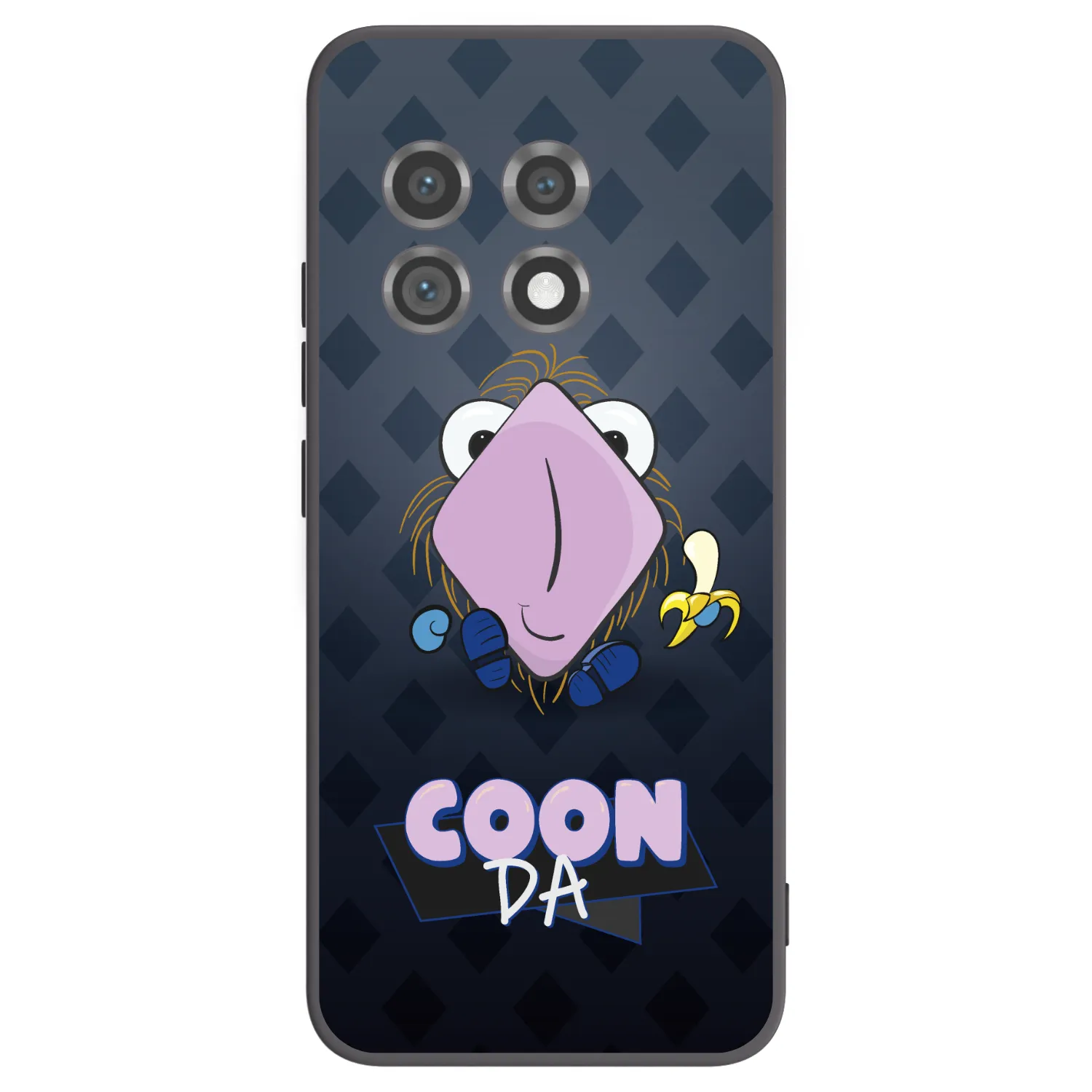 Picasee silikonový černý obal pro OnePlus 11 5G - COONDA chlupatka - tmavá