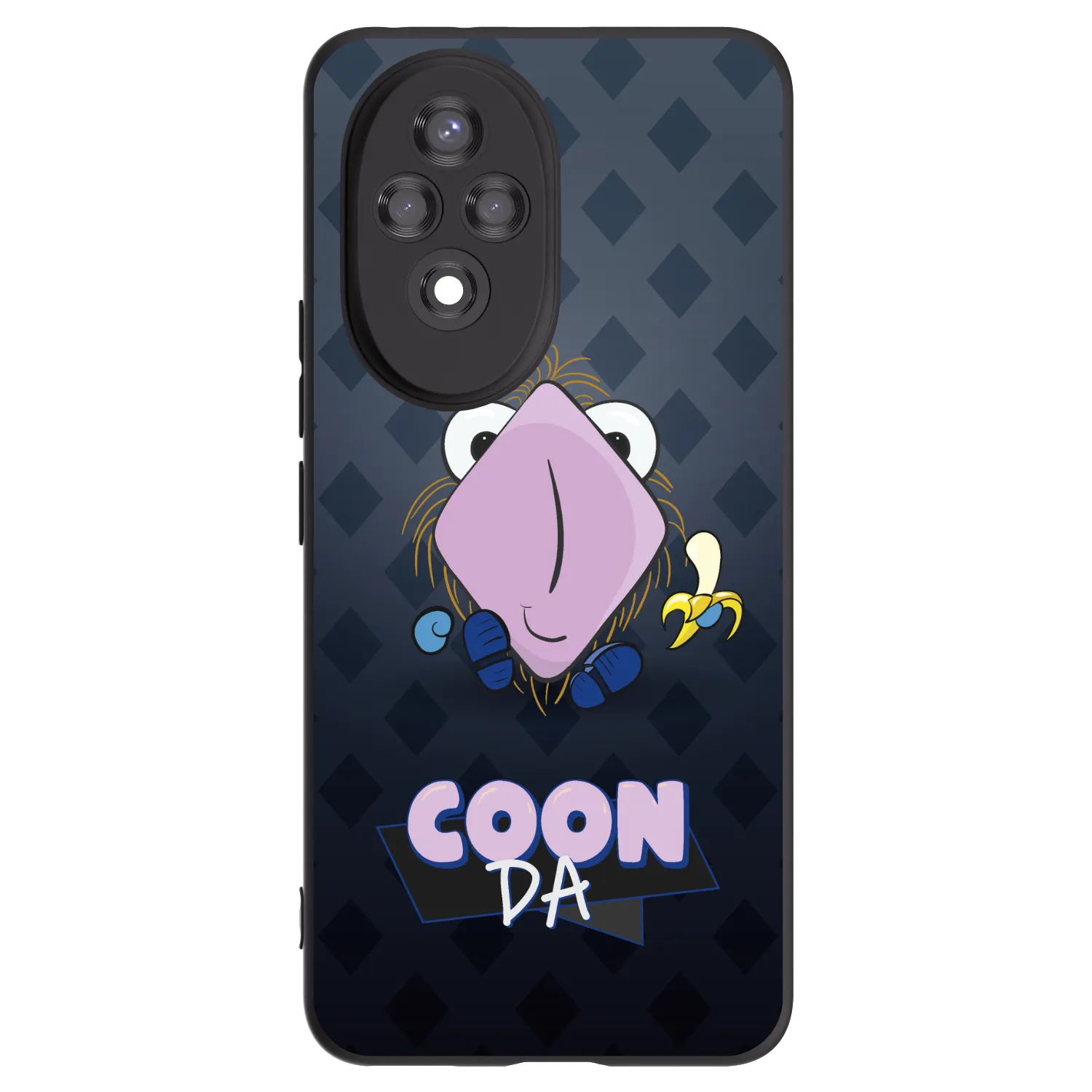 Picasee silikonový černý obal pro Honor 200 Pro 5G - COONDA chlupatka - tmavá