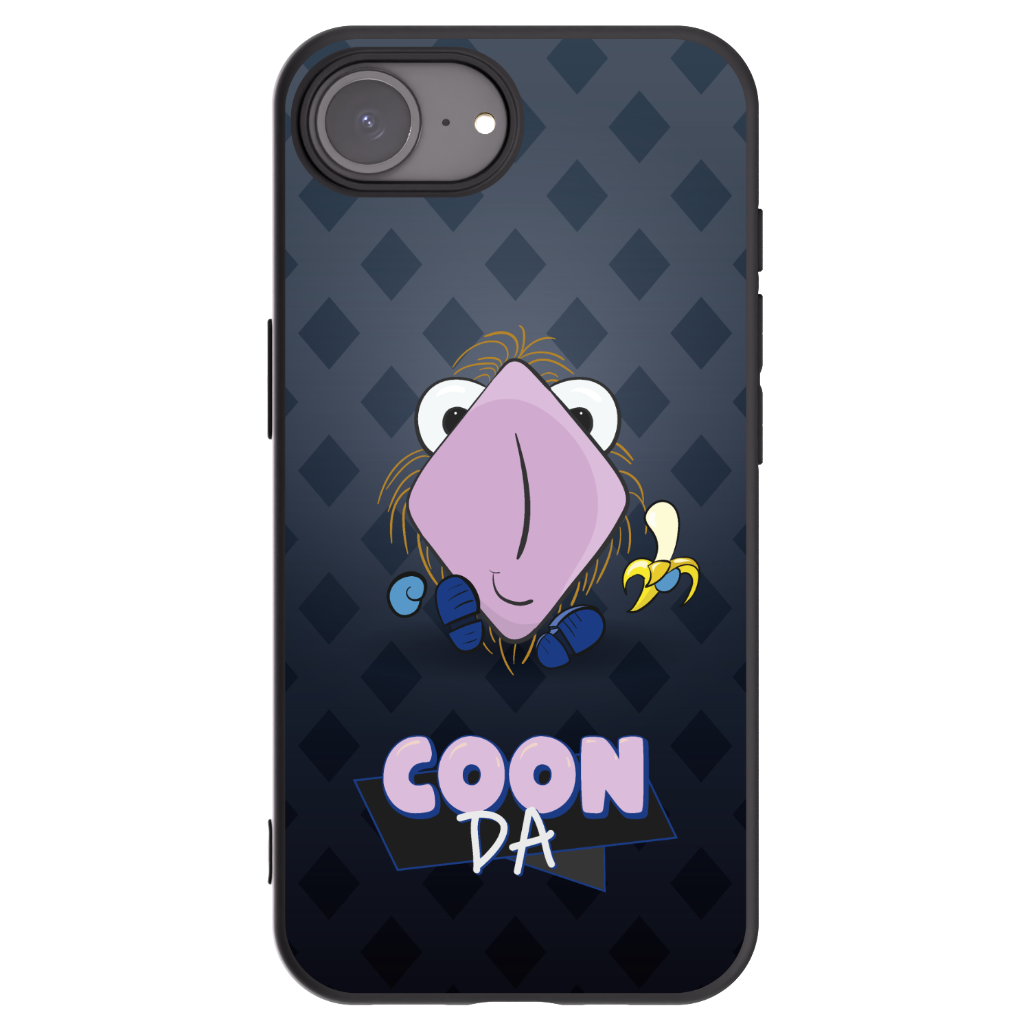 Picasee silikonový černý obal pro Apple iPhone 16e - COONDA chlupatka - tmavá