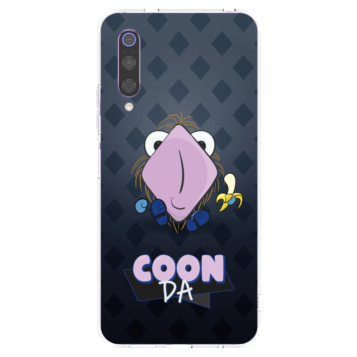 Picasee silikonový průhledný obal pro Xiaomi Mi 9 - COONDA chlupatka - tmavá