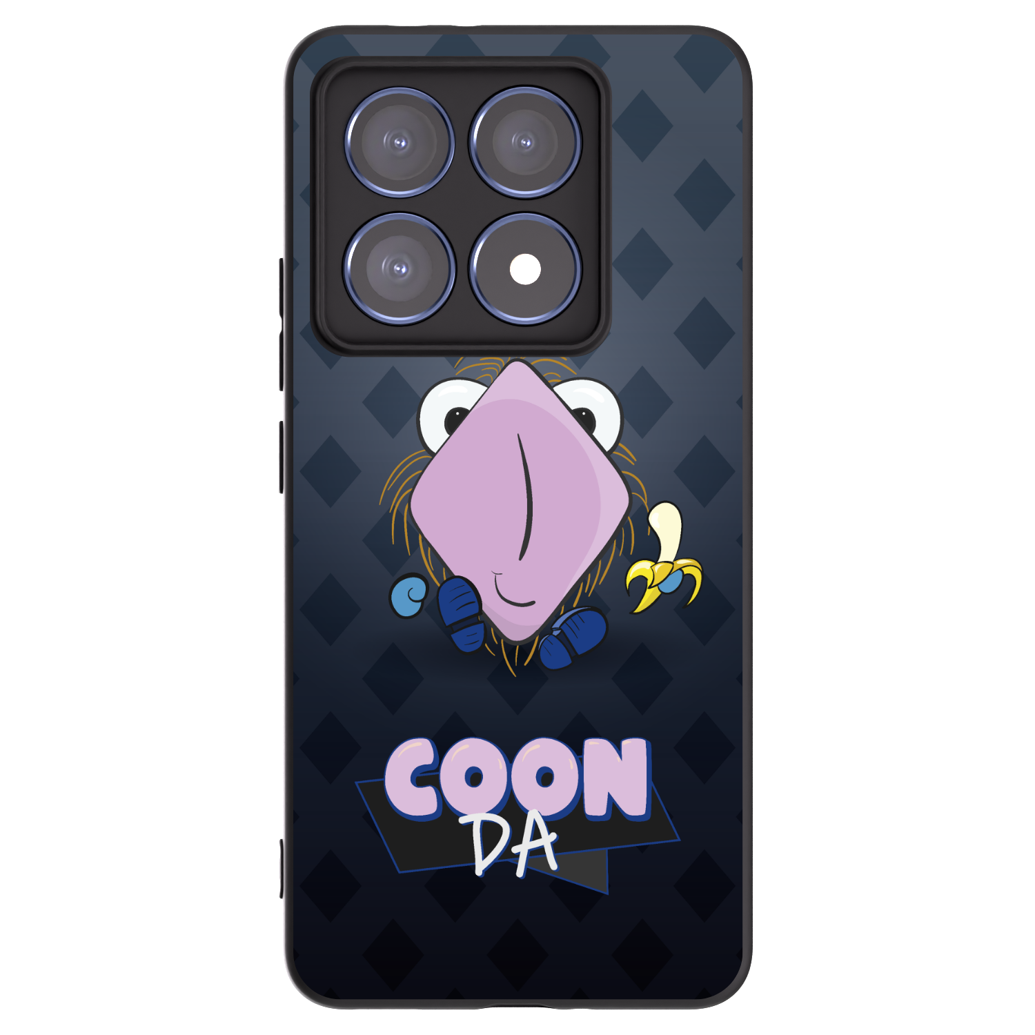 Picasee silikonový černý obal pro Xiaomi 14T Pro - COONDA chlupatka - tmavá