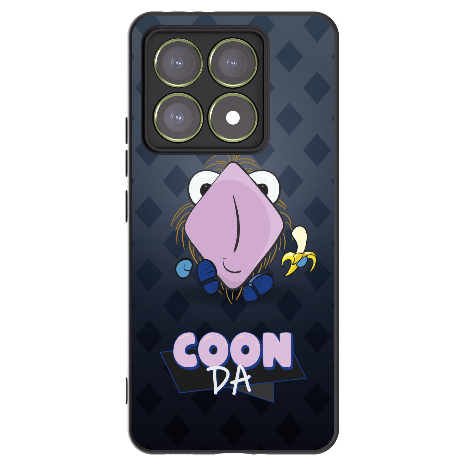 Picasee silikonový černý obal pro Xiaomi 14T - COONDA chlupatka - tmavá