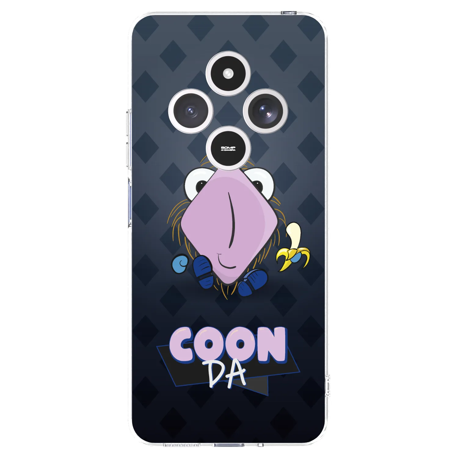 Picasee silikonový průhledný obal pro Xiaomi Redmi 14C - COONDA chlupatka - tmavá