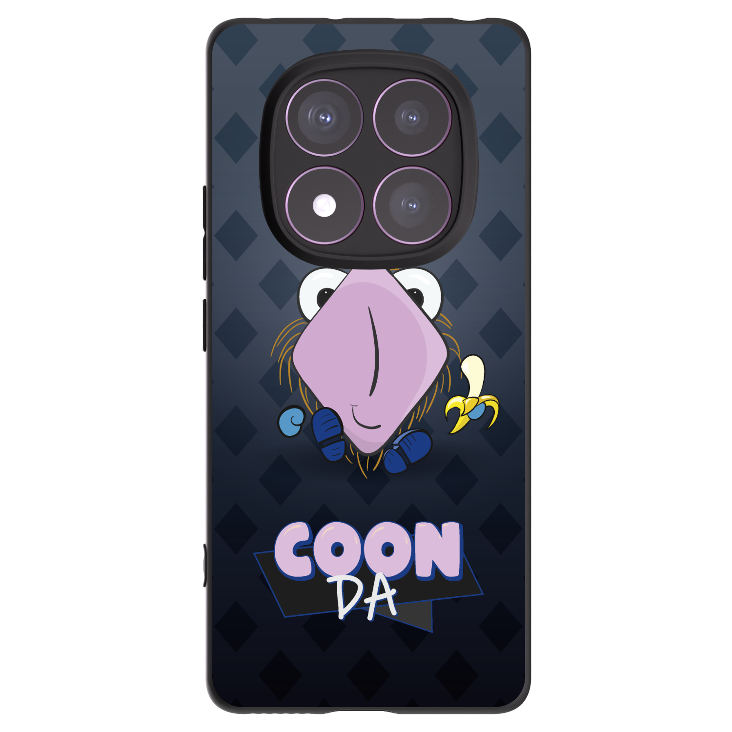 Picasee silikonový černý obal pro Xiaomi Redmi Note 14 Pro 4G - COONDA chlupatka - tmavá