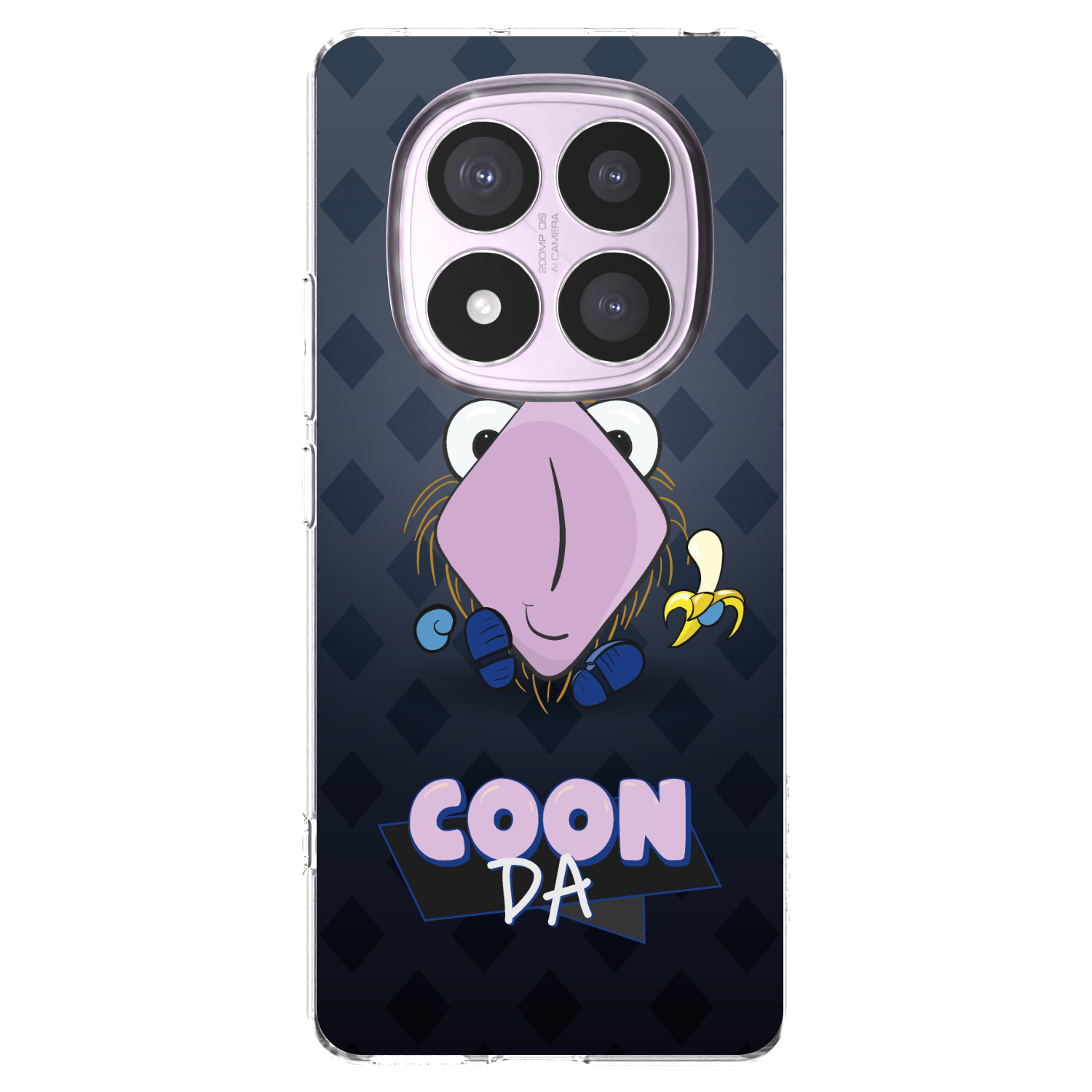 Picasee silikonový průhledný obal pro Xiaomi Redmi Note 14 Pro 4G - COONDA chlupatka - tmavá