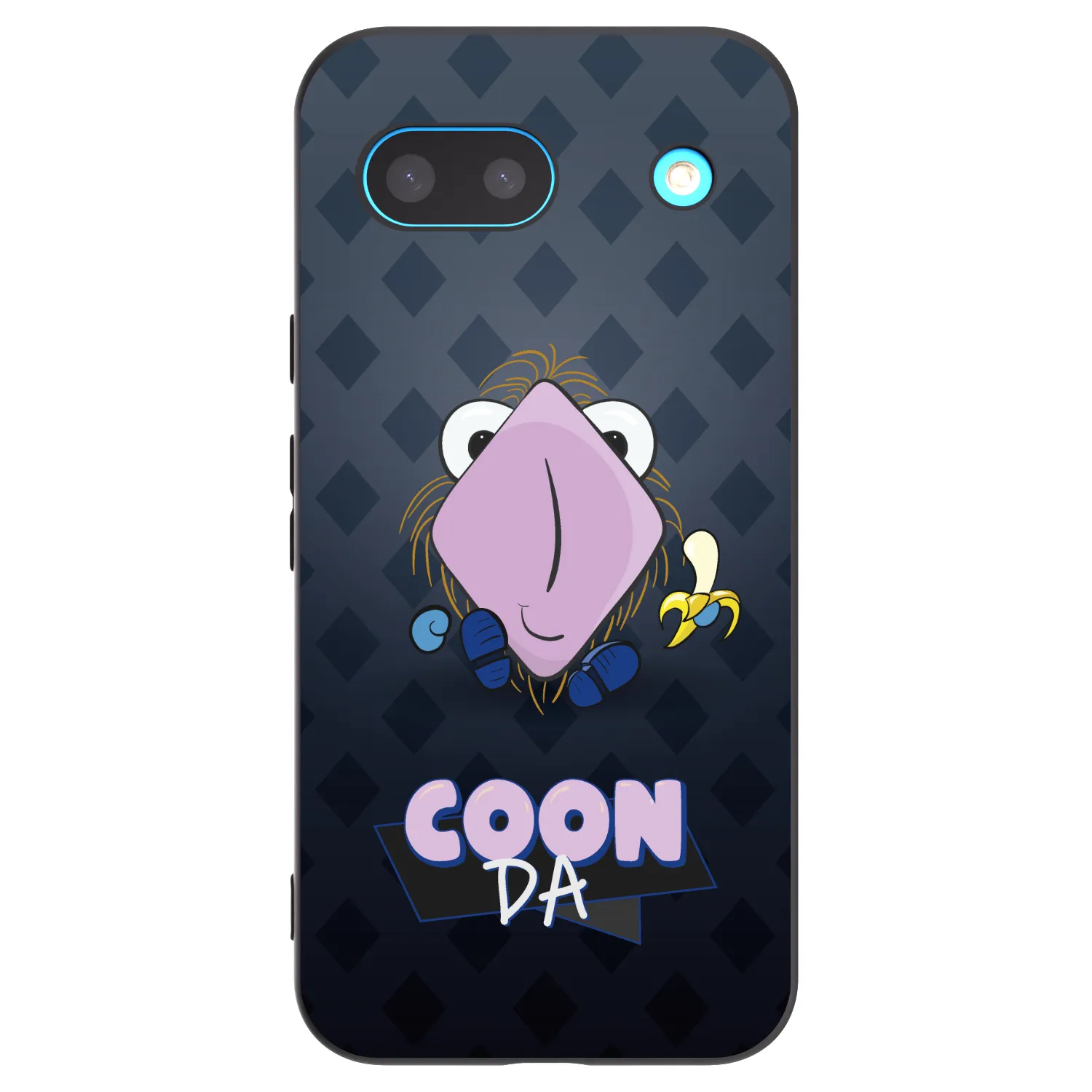 Picasee silikonový černý obal pro Google Pixel 8a - COONDA chlupatka - tmavá