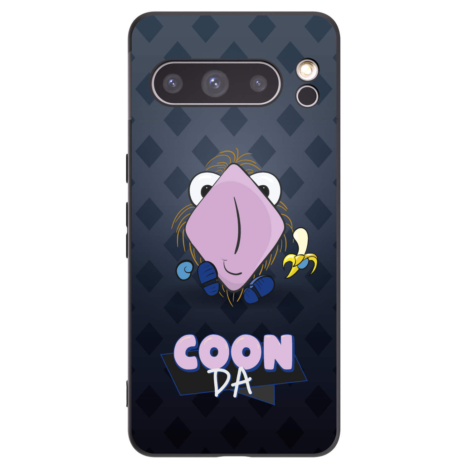 Picasee silikonový černý obal pro Google Pixel 8 Pro - COONDA chlupatka - tmavá