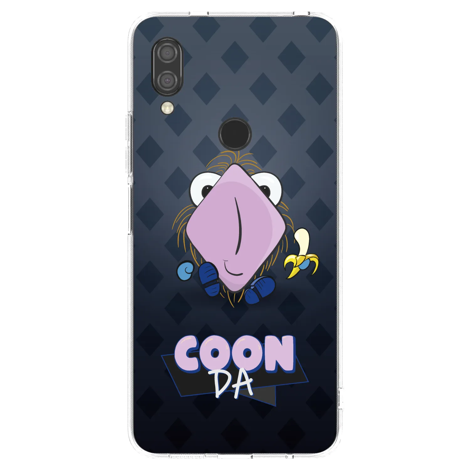 Picasee silikonový průhledný obal pro Xiaomi Redmi 7 - COONDA chlupatka - tmavá