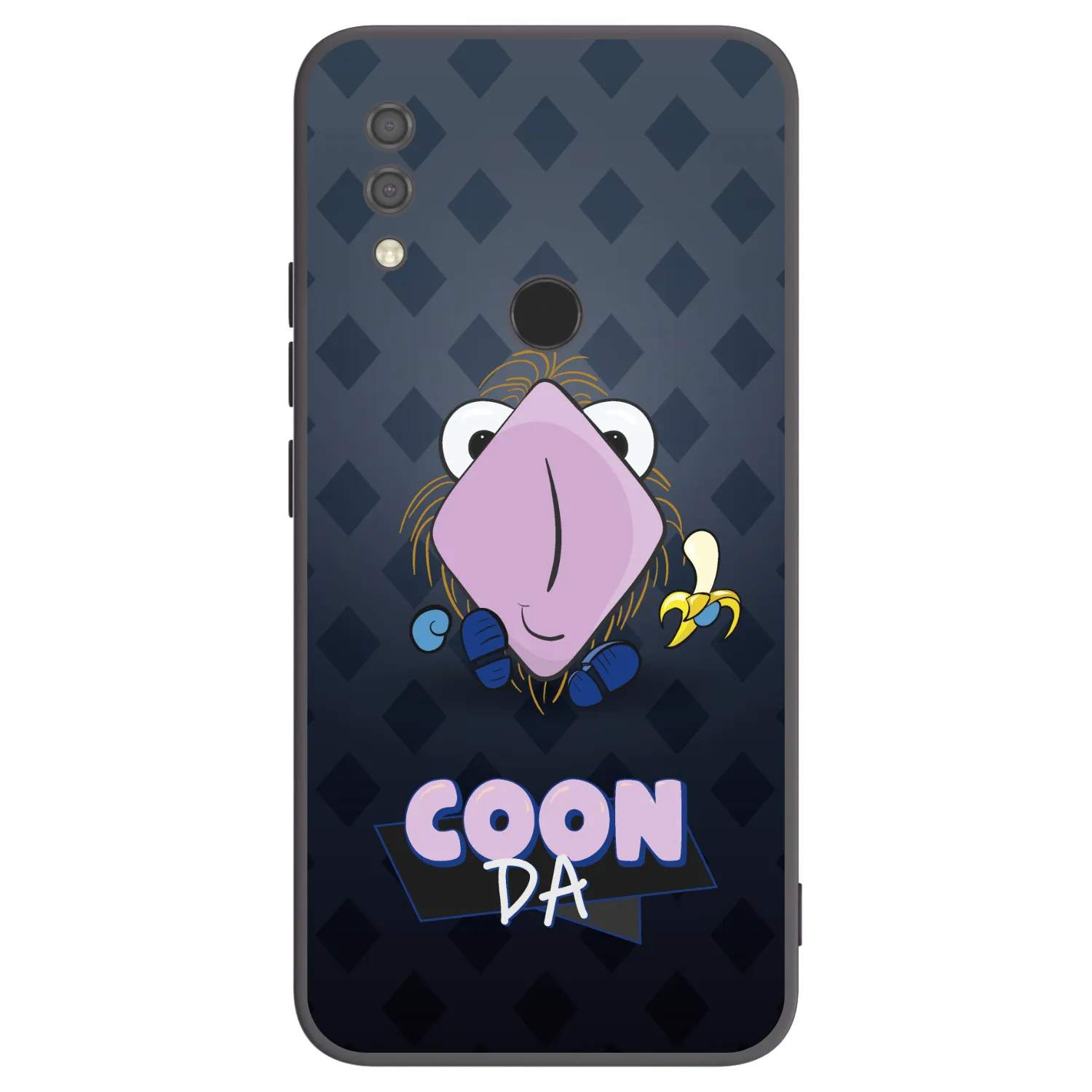 Picasee silikonový černý obal pro Xiaomi Redmi 7 - COONDA chlupatka - tmavá