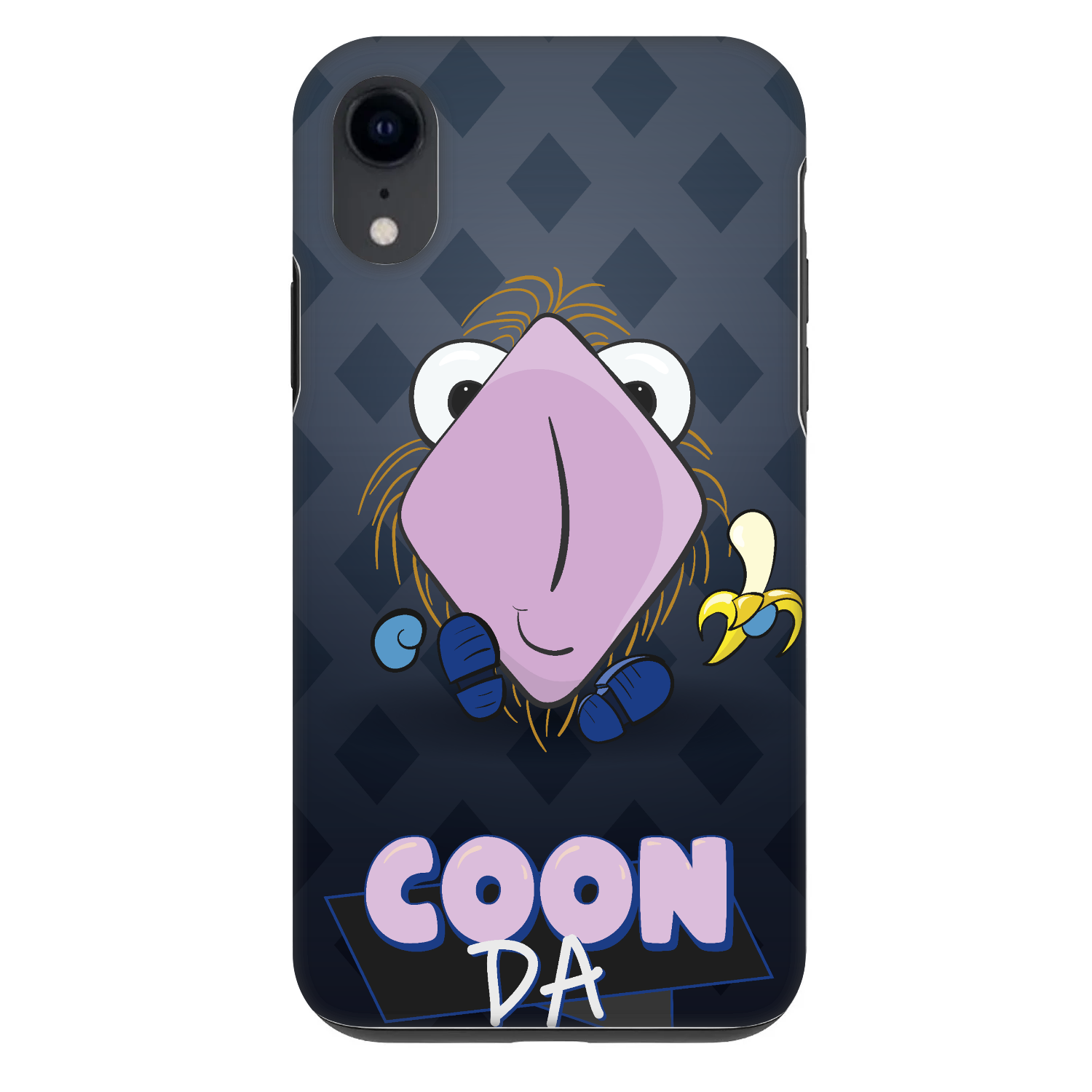 Picasee Fashion Case pro Apple iPhone XR - COONDA chlupatka - tmavá