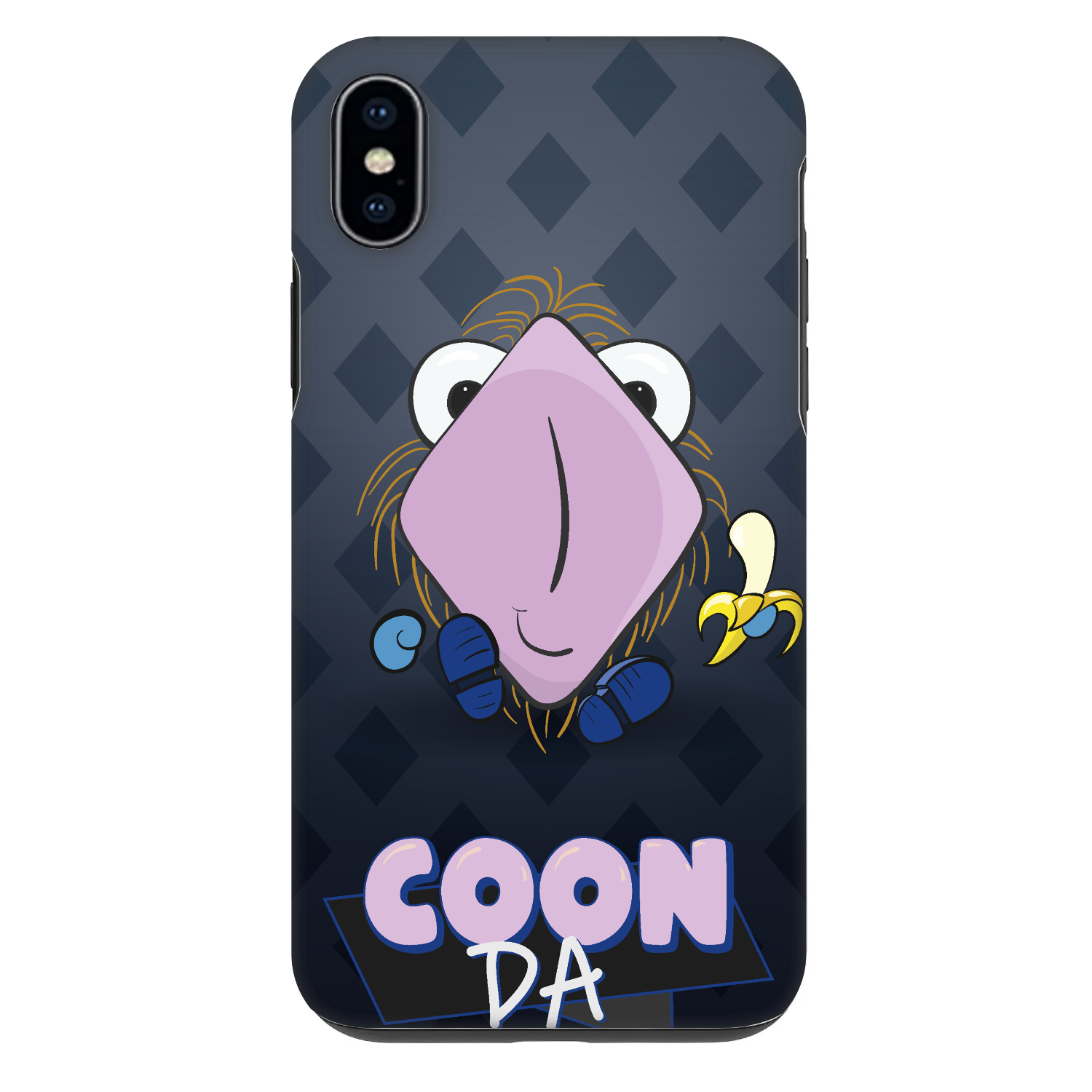 Picasee Fashion Case pro Apple iPhone XS Max - COONDA chlupatka - tmavá
