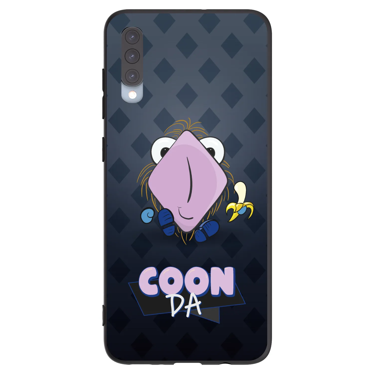 Picasee silikonový černý obal pro Samsung Galaxy A70 A705F - COONDA chlupatka - tmavá