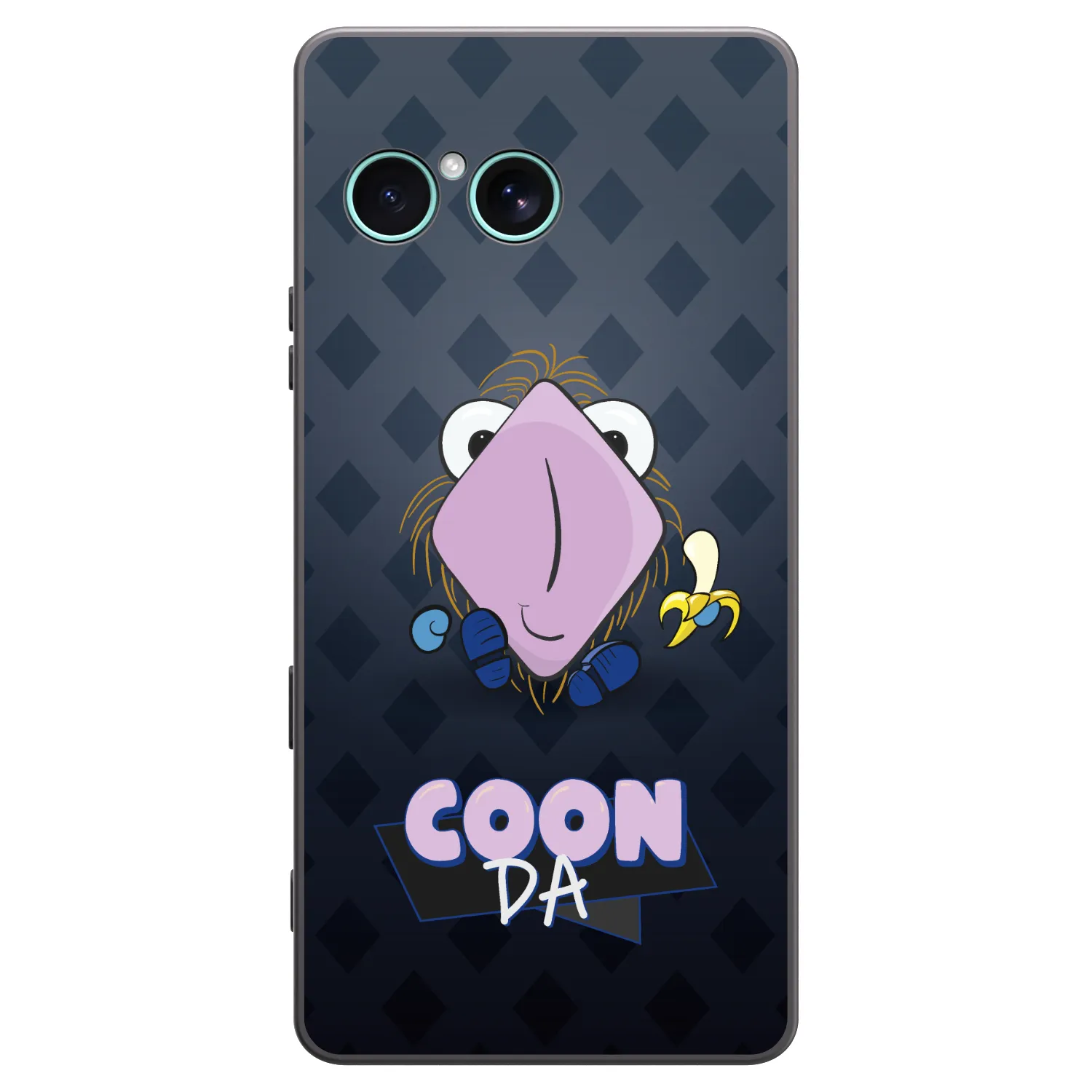 Picasee silikonový černý obal pro Sony Xperia 10 VII - COONDA chlupatka - tmavá