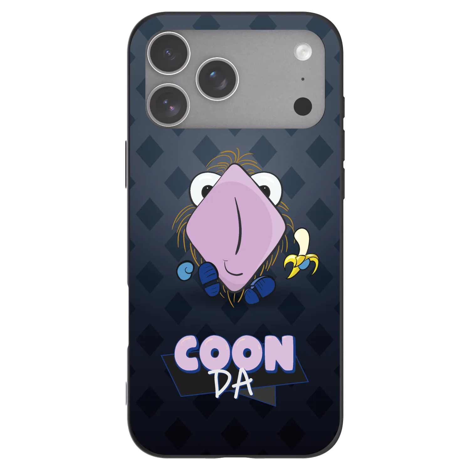 Picasee silikonový černý obal pro Apple iPhone 18 Pro Max - COONDA chlupatka - tmavá