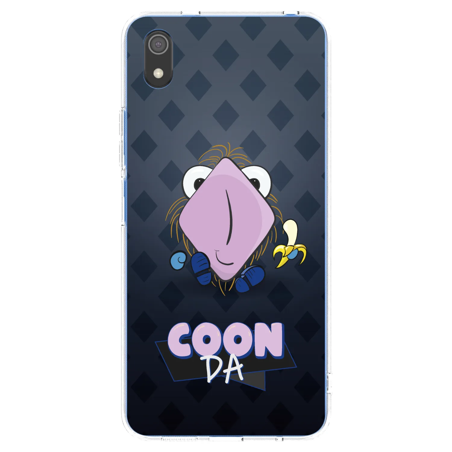 Picasee silikonový průhledný obal pro Xiaomi Redmi 7A - COONDA chlupatka - tmavá