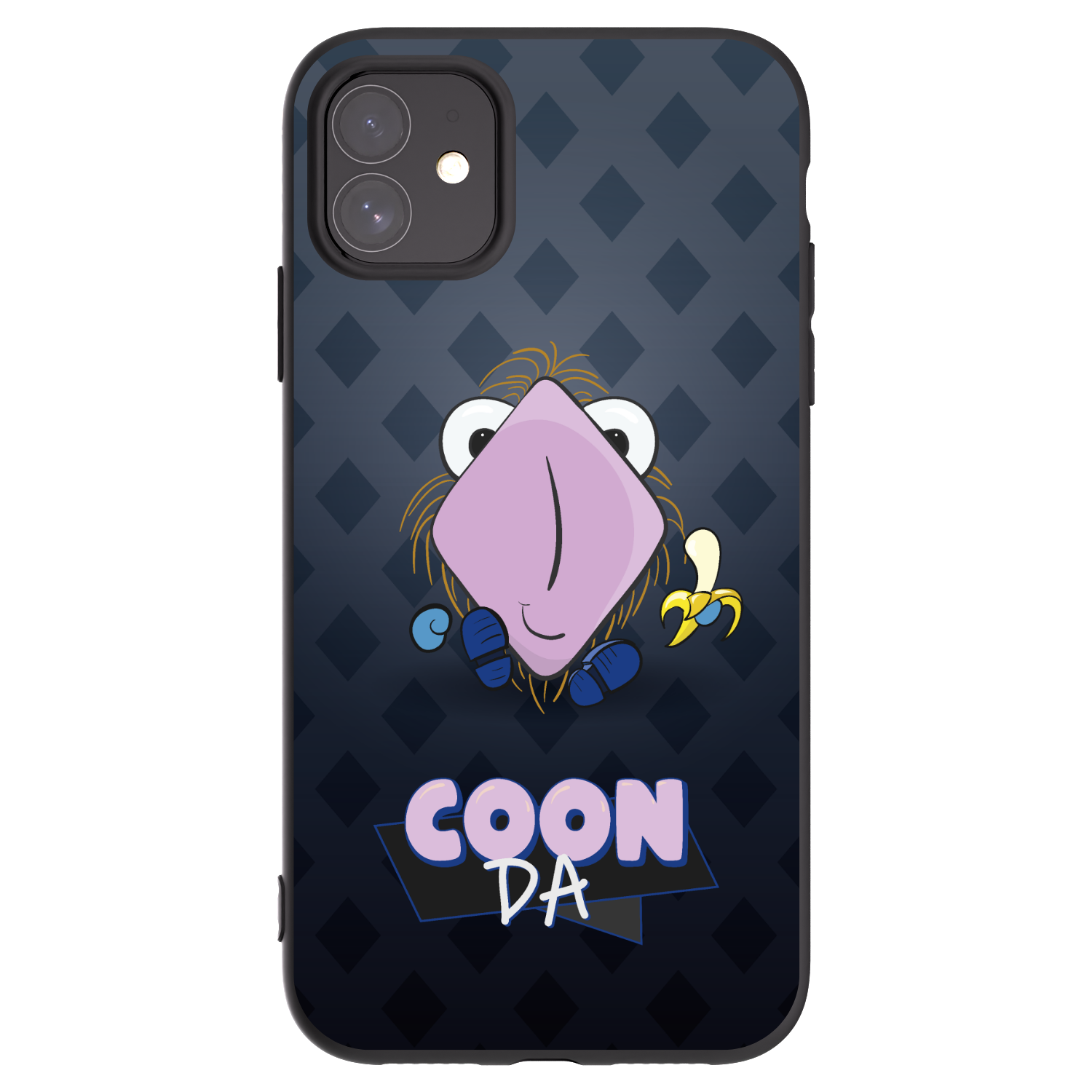 Picasee silikonový černý obal pro Apple iPhone 11 - COONDA chlupatka - tmavá