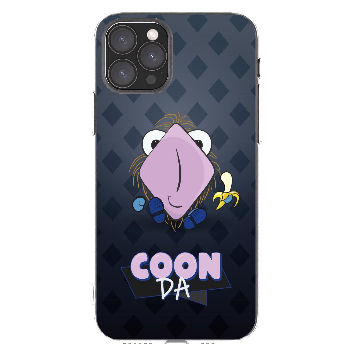 Picasee silikonový průhledný obal pro Apple iPhone 11 Pro - COONDA chlupatka - tmavá