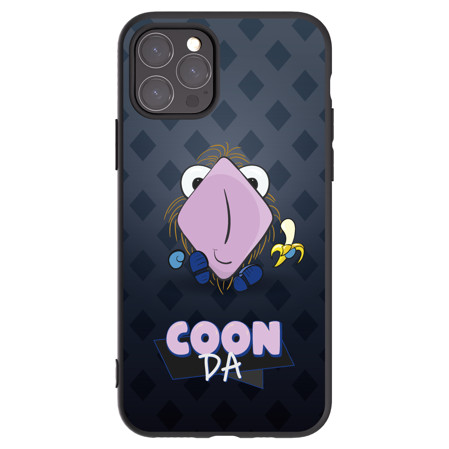 Picasee silikonový černý obal pro Apple iPhone 11 Pro - COONDA chlupatka - tmavá