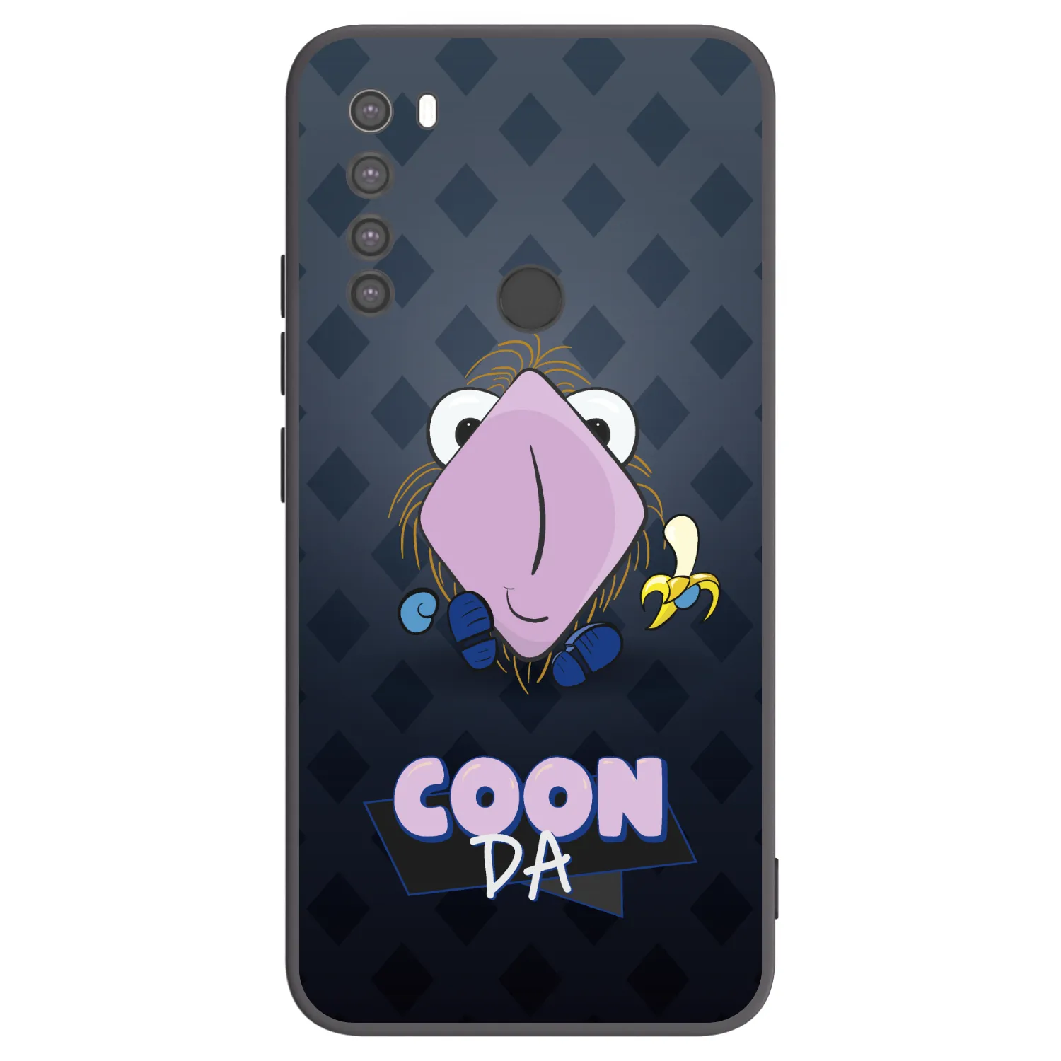 Picasee silikonový černý obal pro Xiaomi Redmi Note 8 - COONDA chlupatka - tmavá