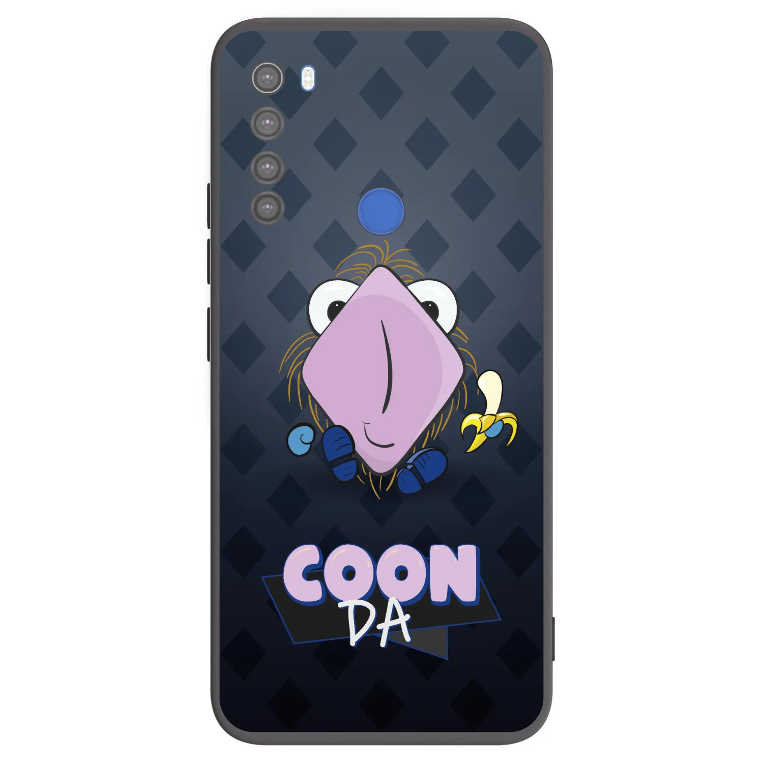 Picasee silikonový černý obal pro Xiaomi Redmi Note 8T - COONDA chlupatka - tmavá