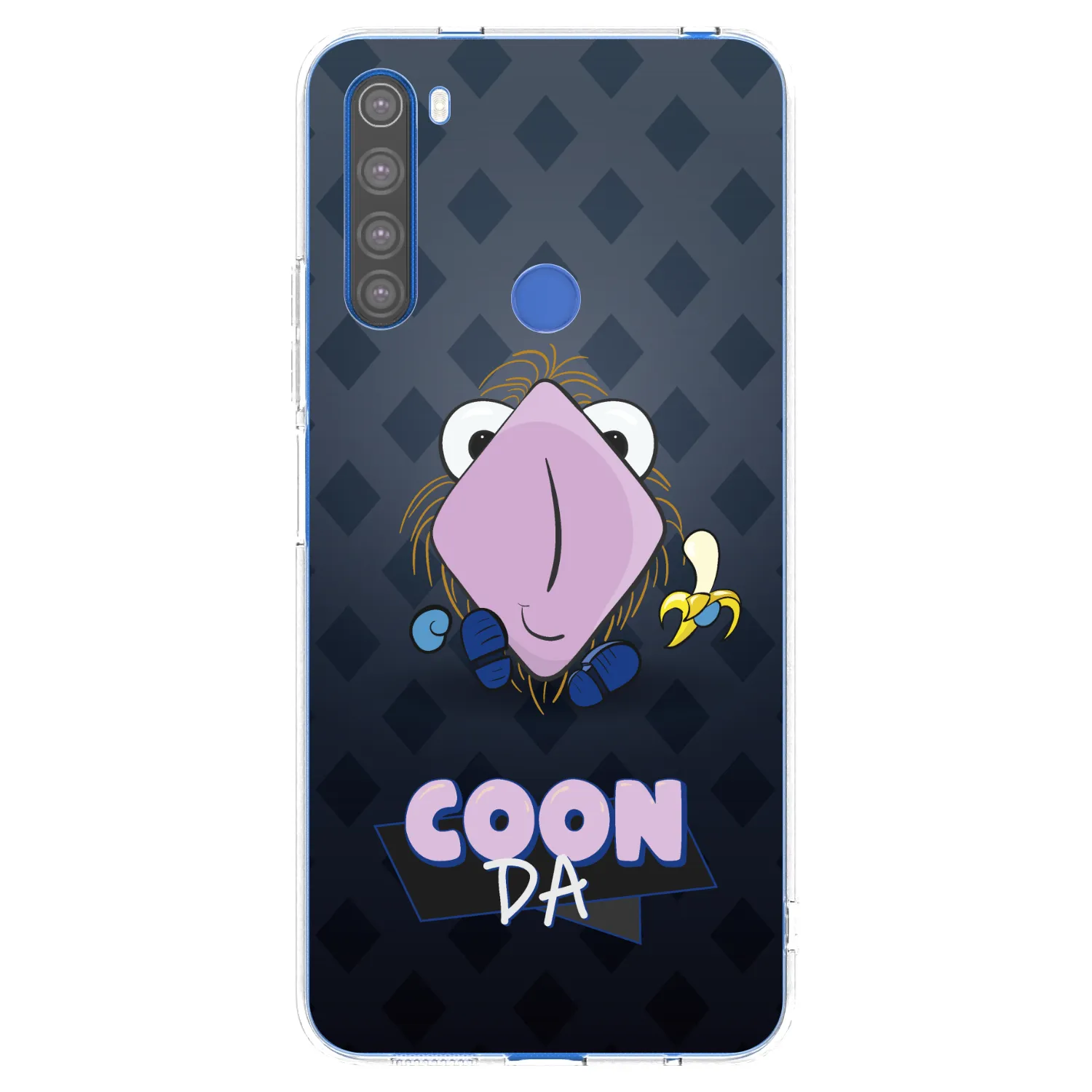 Picasee silikonový průhledný obal pro Xiaomi Redmi Note 8T - COONDA chlupatka - tmavá