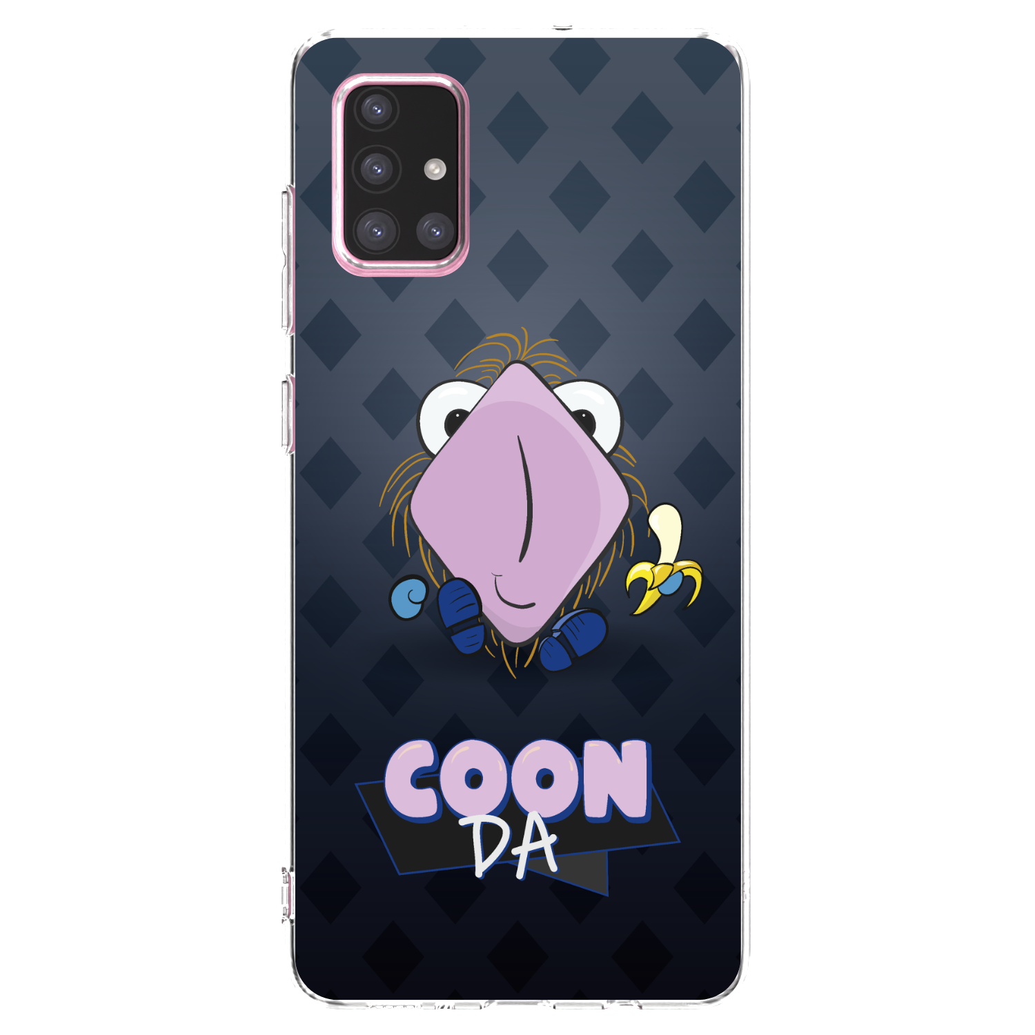 Picasee silikonový průhledný obal pro Samsung Galaxy A71 A715F - COONDA chlupatka - tmavá