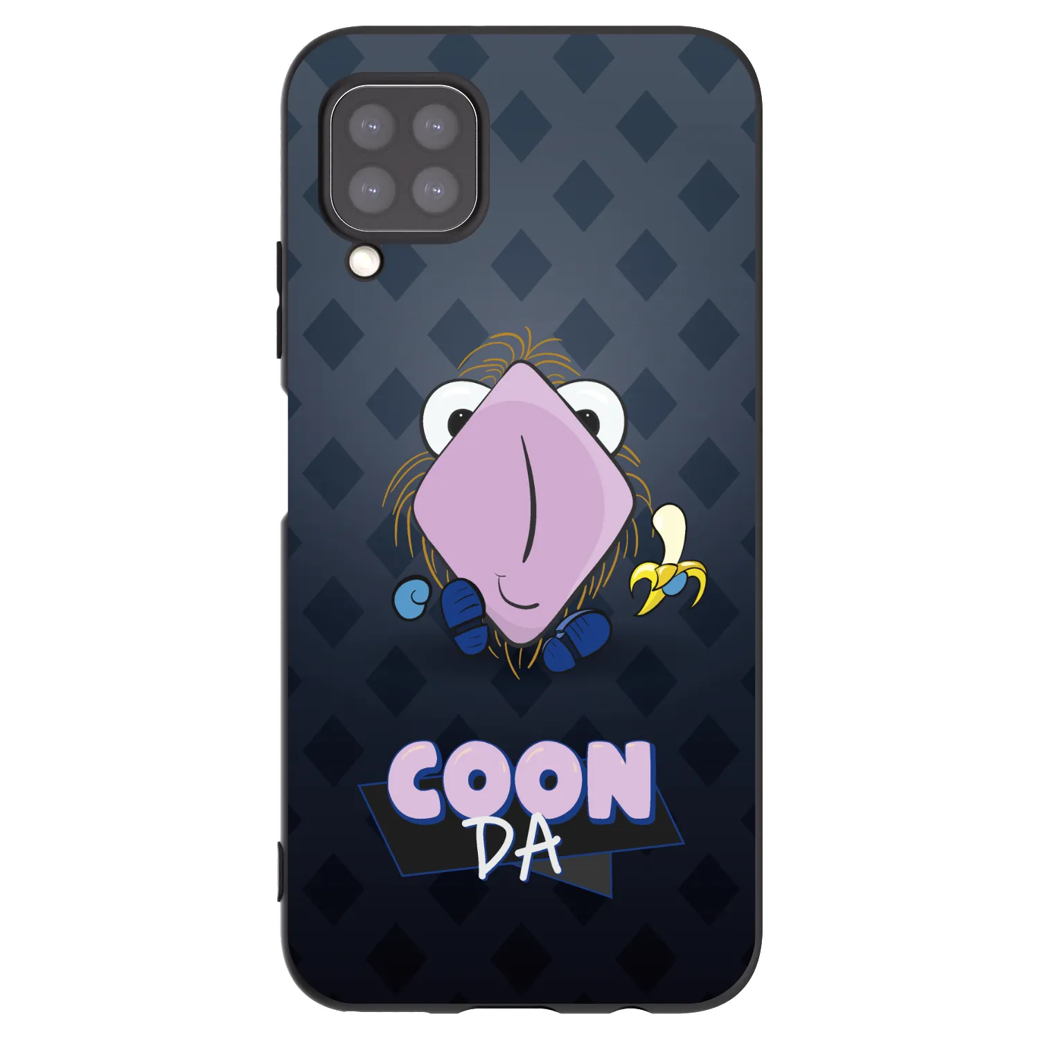 Picasee silikonový černý obal pro Huawei P40 Lite - COONDA chlupatka - tmavá