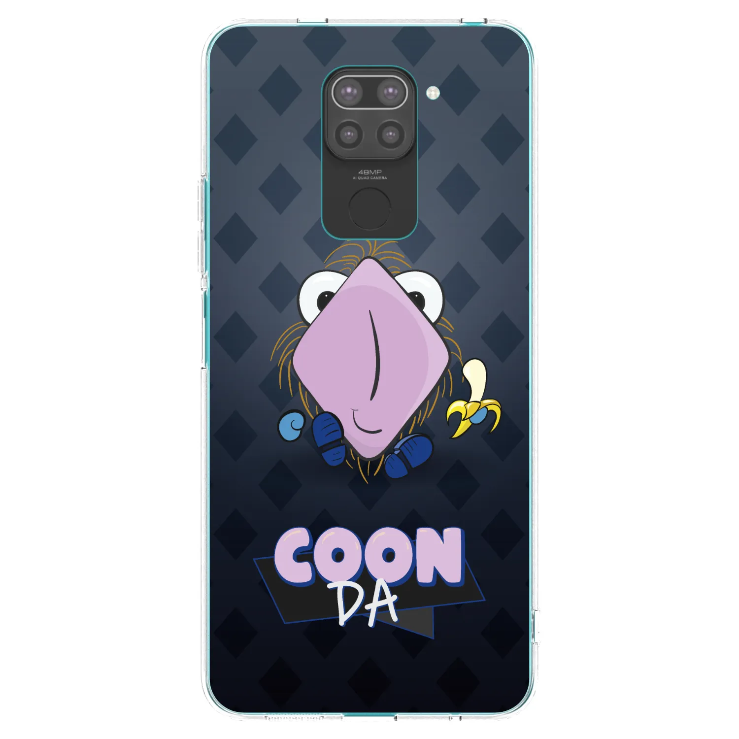 Picasee silikonový černý obal pro Xiaomi Redmi Note 9 - COONDA chlupatka - tmavá