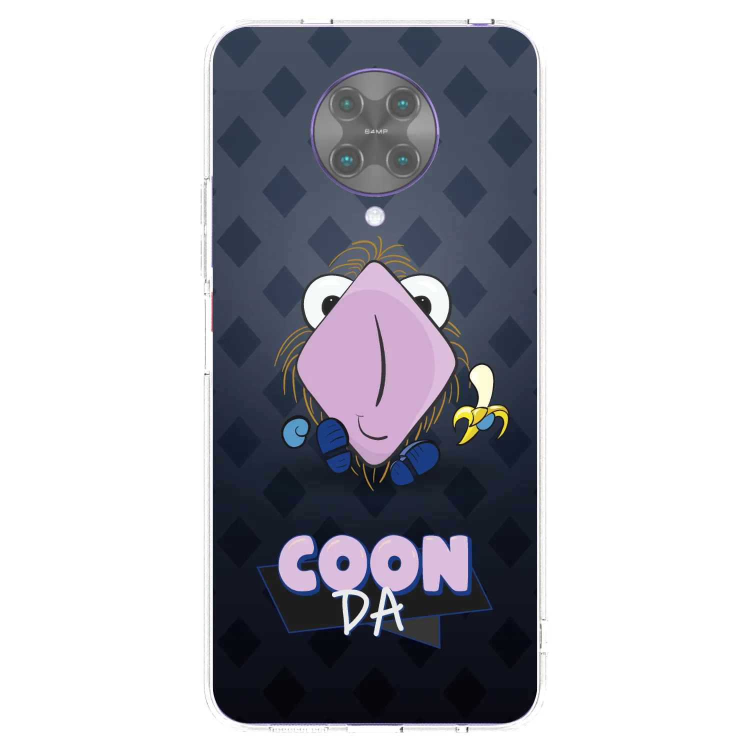 Picasee silikonový průhledný obal pro Xiaomi Poco F2 Pro - COONDA chlupatka - tmavá