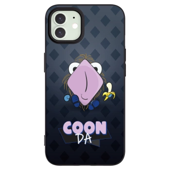 Picasee silikonový černý obal pro Apple iPhone 12 - COONDA chlupatka - tmavá