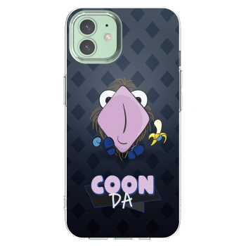 Picasee silikonový průhledný obal pro Apple iPhone 12 - COONDA chlupatka - tmavá