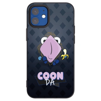 Picasee silikonový černý obal pro Apple iPhone 12 mini - COONDA chlupatka - tmavá